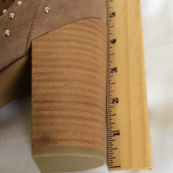 NWT Report Tan Studded Open-Toe Booties Size 10 - Picture 10 of 10